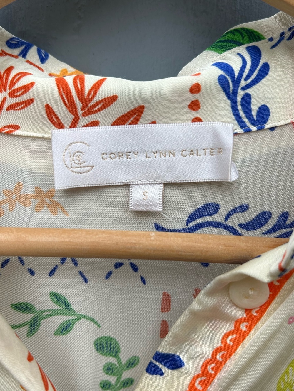 Corey Lynn Carter Floral Oversized Shirt dress, Small - Picture 11 of 11